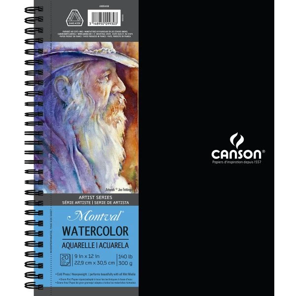 Canson Watercolor Pad 9"X12" 3 Canson Watercolor Pad 9"X12"