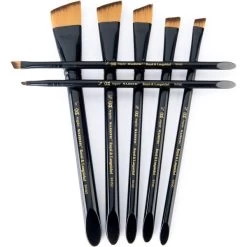 Royal Langnickel Majestic Angular Brush Set -Professional Arts and Crafts Supplies Store 0609b6534570eaa48ee64ee7461c1bb411