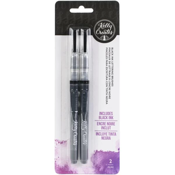 Kelly Creates Water Brush Set Fine Point 2/Pkg 3 Kelly Creates Water Brush Set Fine Point 2/Pkg