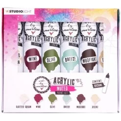 Art By Marlene Acrylic Paint Set 28ml 6/Pkg