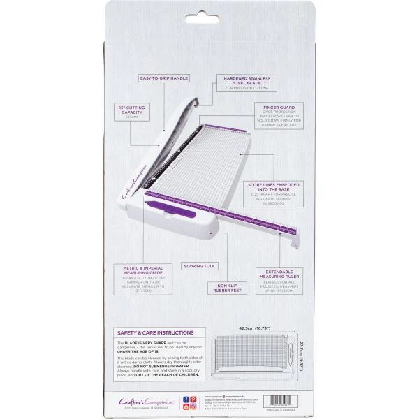 Crafter's Companion Professional Guillotine Trimmer 12" 4 Crafter's Companion Professional Guillotine Trimmer 12" - Image 2