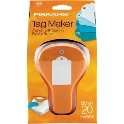 Fiskars 3-In-1 Tag Maker Punch
