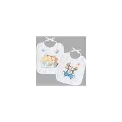 Janlynn Stamped Bib Cross Stitch Kit 9.5"X11" 2/Pkg