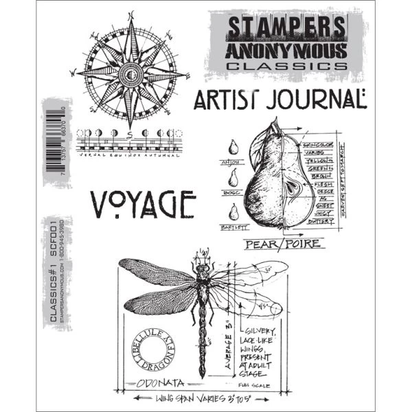 Stampers Anonymous Cling Stamps 7"X8.5" 4 Stampers Anonymous Cling Stamps 7"X8.5" - Image 2