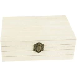 Diy Wood Slat Boxes 3/Pkg