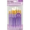 Crafter's Choice White Taklon Brush Value Set