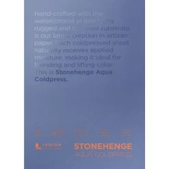 Stonehenge Aqua Block Coldpress Pad 7"X10" 15 Sheets/Pkg