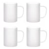 Craft Express Frosted Glass Sublimation Mug 4/Pkg