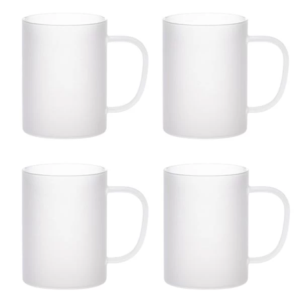 Craft Express Frosted Glass Sublimation Mug 4/Pkg 3 Craft Express Frosted Glass Sublimation Mug 4/Pkg