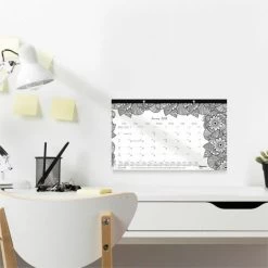 Blueline DoodlePlan Desk Calendar W/Coloring Pages, 17 3/4 X 10 7/8 -Professional Arts and Crafts Supplies Store 168e086cce4b108a3022a34e28a027a9f9