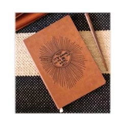 Denik Vegan-Leather Layflat Flexible Cover Journal, It's Going To Be Okay, College Rule, Brown/Black Cover, (72) 8 X 5.5 Sheets -Professional Arts and Crafts Supplies Store 2121b32389c85aaf654a455a84ec8cae15