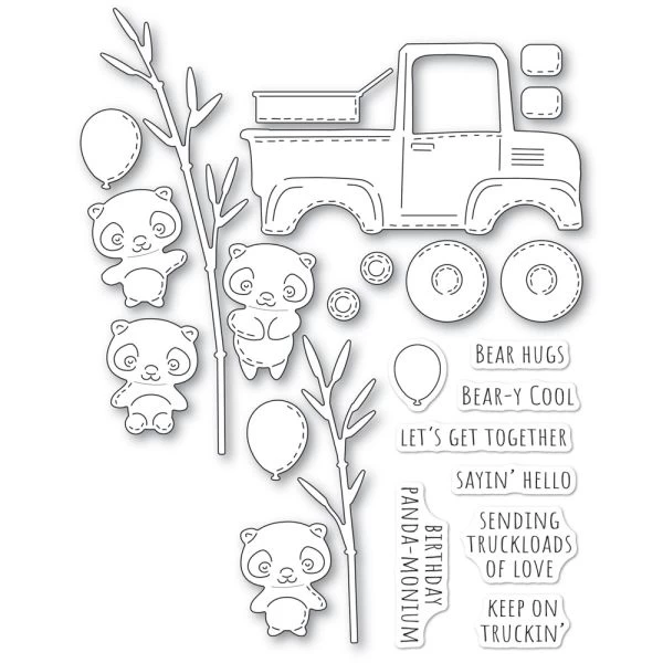 Poppystamps Stamp & Die Set 4 Poppystamps Stamp & Die Set - Image 2