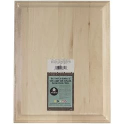 Basswood Rectangle Plaque Wide Edge