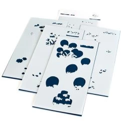 Pinkfresh Studio Stencils 4"X9" 5/Pkg