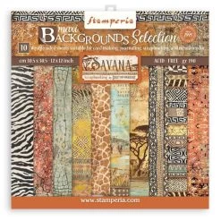 Stamperia Backgrounds Double-Sided Paper Pad 12"X12" 10/Pkg