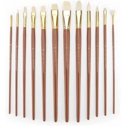 Royal Langnickel Bone Taklon Value Pack Brush Set -Professional Arts and Crafts Supplies Store 3583fb13cca6e4e72bc6d31135deb17d80