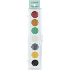 Metallic Rub-On Paint Palette - 7 Colors