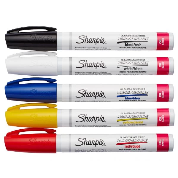 Sharpie Medium Point Oil-Based Paint Markers 5/Pkg 3 Sharpie Medium Point Oil-Based Paint Markers 5/Pkg