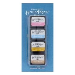 Spellbinders BetterPress Letterpress Mini Ink Pad Set 4/Pkg