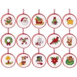 Bucilla Counted Cross Stitch Kit 2.75" Round 30/Pkg
