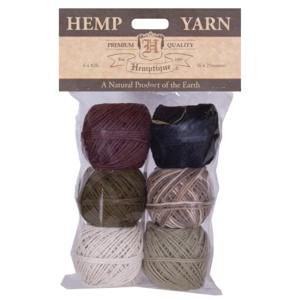 Hemptique Hemp Yarn Bon Bons 25m 6/Pkg 3 Hemptique Hemp Yarn Bon Bons 25m 6/Pkg