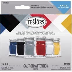 Testors Wooden Derby Car Acrylic Paint Set 6/Pkg