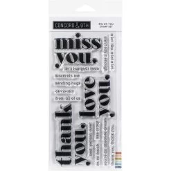 Concord & 9th Clear Stamps 4"X8"