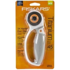 Fiskars Titanium Softgrip Comfort Loop Rotary Cutter 45mm