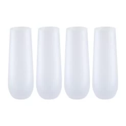 Craft Express Sublimation Glass Champagne Flute 10oz 4/Pkg