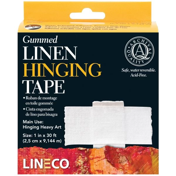 Lineco Gummed Linen Hinging Tape 3 Lineco Gummed Linen Hinging Tape