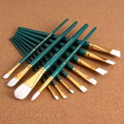 Royal Langnickel White Taklon Value Pack Brush Set -Professional Arts and Crafts Supplies Store 54e8c8051a7e2f8e5066f97586ae06eec7