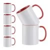 Craft Express Contrast Orange Handle Sublimation Mugs 6/Pkg -Professional Arts and Crafts Supplies Store 55416998b0dd7db7d195b22036e1e34dc1