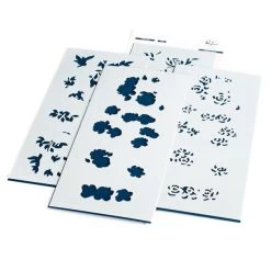 Pinkfresh Studio Stencils 4"X9" 4/Pkg