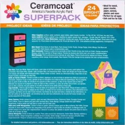 Ceramcoat Paint Set Superpack 24/Pkg -Professional Arts and Crafts Supplies Store 60bf0bd3303148fc3a27a1ef47349986b3