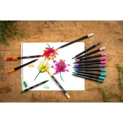 Crayola Signature Brush & Detail Dual-Tip Markers W/Tin -Professional Arts and Crafts Supplies Store 61b84ee01509d9361a025f83f269291fc6