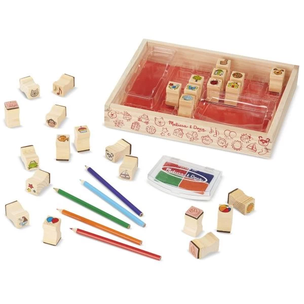 Melissa & Doug Wooden Stamp Set 4 Melissa & Doug Wooden Stamp Set - Image 2