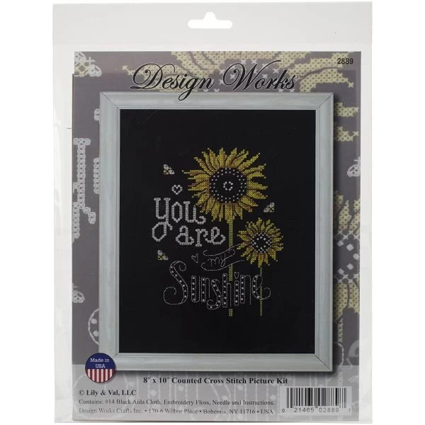 Design Works Counted Cross Stitch Kit 8"X10" 3 Design Works Counted Cross Stitch Kit 8"X10"