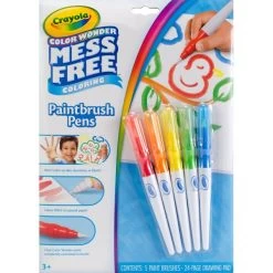 Crayola Color Wonder Paintbrush Pens And Drawing Pad