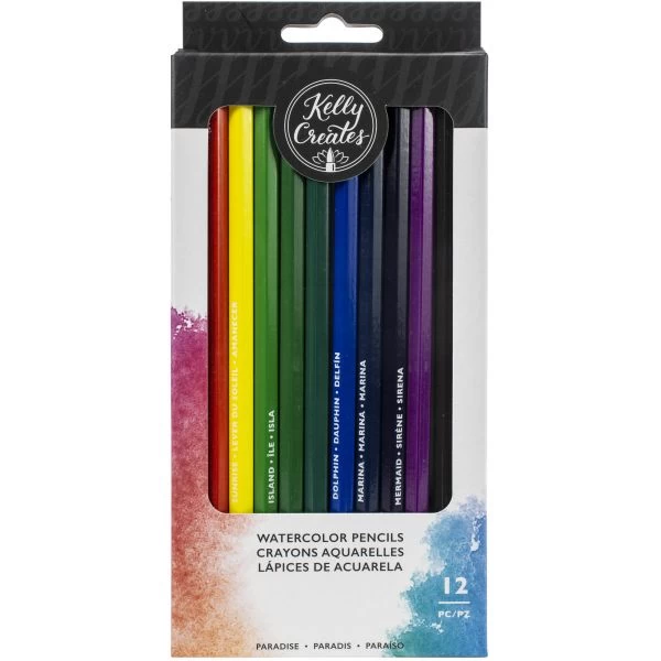 Kelly Creates Watercolor Pencil Set 12/Pkg 3 Kelly Creates Watercolor Pencil Set 12/Pkg