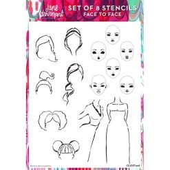 Creative Expressions Stencil Set By Jane Davenport 8/Pkg -Professional Arts and Crafts Supplies Store 662ecd53532fcf96e11f247ec37ba1dcb5