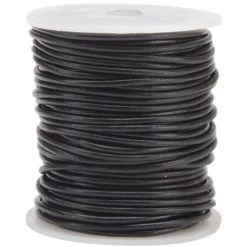 Realeather Crafts Round Leather Lace 2mmX25yd Spool