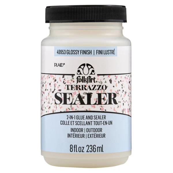 FolkArt Terrazzo Sealer 8oz 3 FolkArt Terrazzo Sealer 8oz