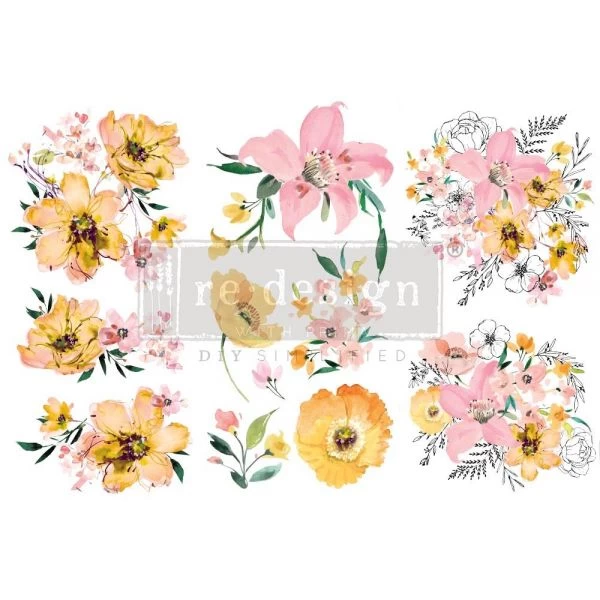 Prima Marketing Re-Design Decor Transfers 6"X12" 3/Sheets 3 Prima Marketing Re-Design Decor Transfers 6"X12" 3/Sheets