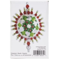 Design Works Satin Ball Beaded Ornament Kit 4"x5"