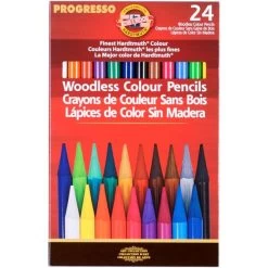 Progresso Woodless Colored Pencils Set 24/Pkg