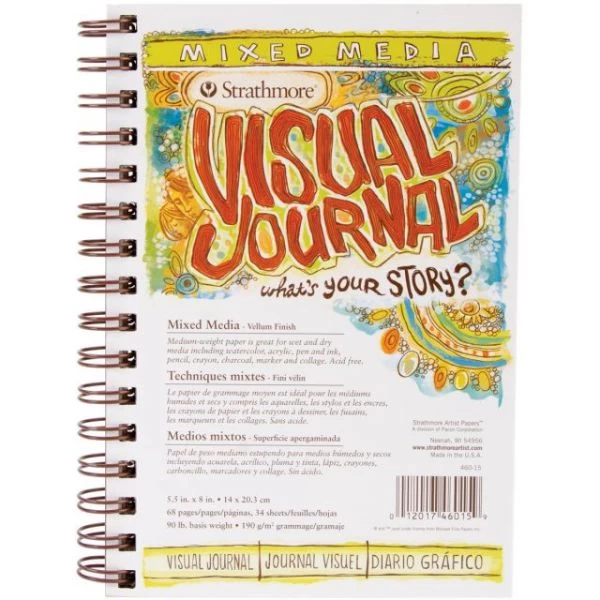 Strathmore Visual Journal Mixed Media Vellum 5.5"X8" 3 Strathmore Visual Journal Mixed Media Vellum 5.5"X8"