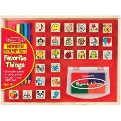 Melissa & Doug Wooden Stamp Set