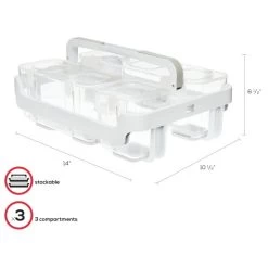 Deflecto Caddy Organizer W/Sml, Med & Lrg Compartments 10 Deflecto Caddy Organizer W/Sml, Med & Lrg Compartments -Professional Arts and Crafts Supplies Store 717bc77dc6f8240a7245747e93333c644c