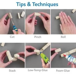 FloraCraft CraftFoM Project Bricks 285/Pkg -Professional Arts and Crafts Supplies Store 7686e2c3fe1c98643bddffad0e22a02345