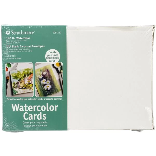 Strathmore Cards & Envelopes 5"X6.875" 50/Pkg 3 Strathmore Cards & Envelopes 5"X6.875" 50/Pkg